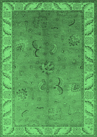 Oriental Emerald Green Traditional Rug, urb482emgrn