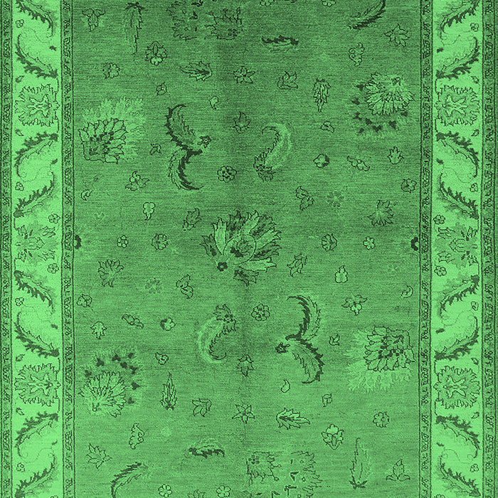 Oriental Emerald Green Traditional Rug, urb482emgrn