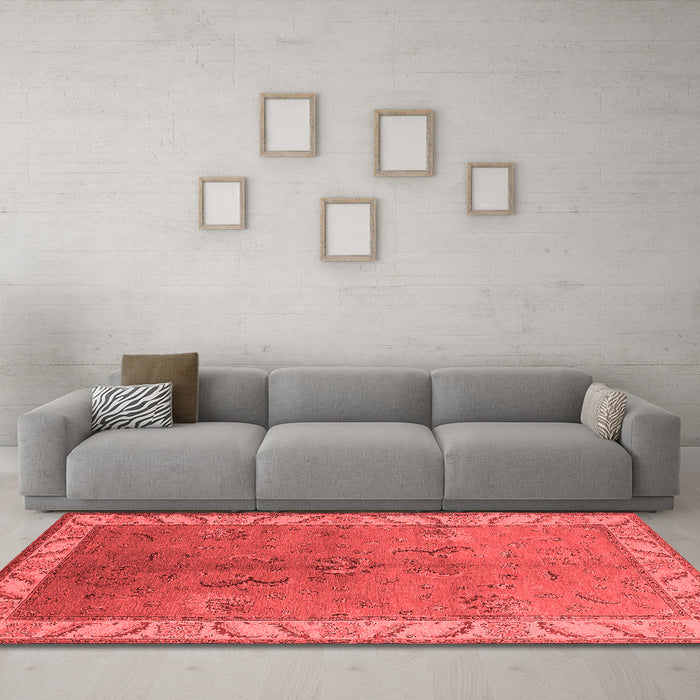 Traditional Red Washable Rugs