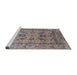 Sideview of Machine Washable Industrial Modern Puce Purple Rug, wshurb483