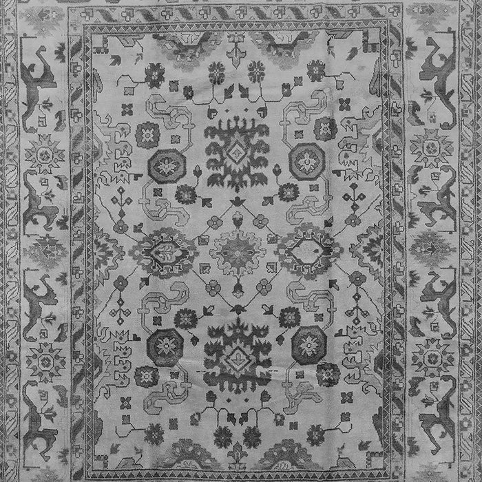 Machine Washable Oriental Gray Traditional Rug, wshurb483gry