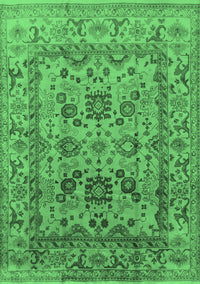 Oriental Emerald Green Traditional Rug, urb483emgrn