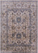 Mid-Century Modern Puce Purple Oriental Rug, urb483