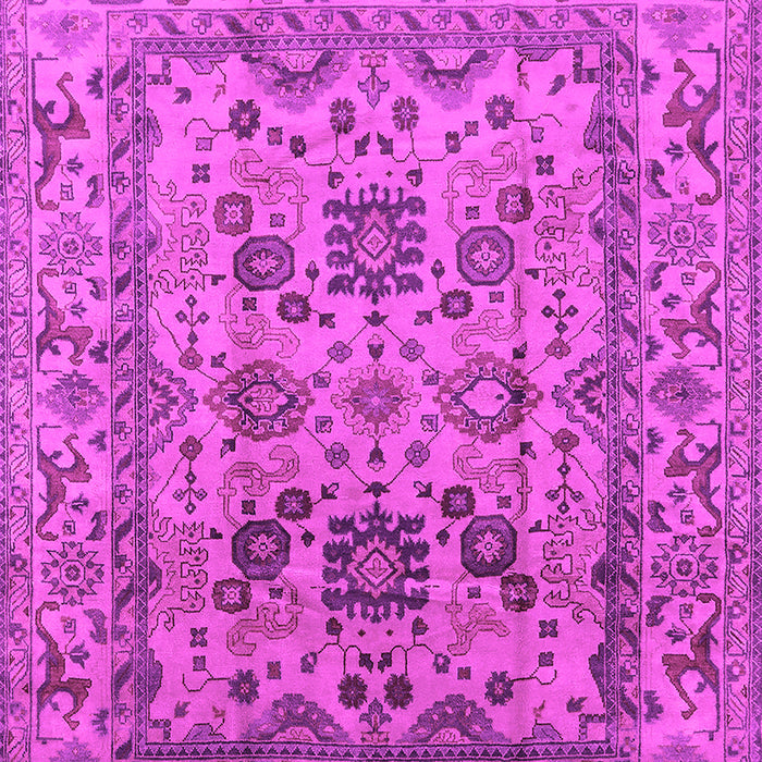 Machine Washable Oriental Pink Traditional Rug, wshurb483pnk