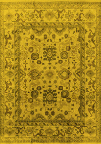 Oriental Yellow Traditional Rug, urb483yw