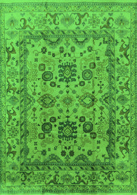 Oriental Green Traditional Rug, urb483grn