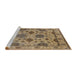 Sideview of Machine Washable Industrial Modern Brown Rug, wshurb484