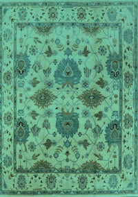 Oriental Turquoise Traditional Rug, urb484turq