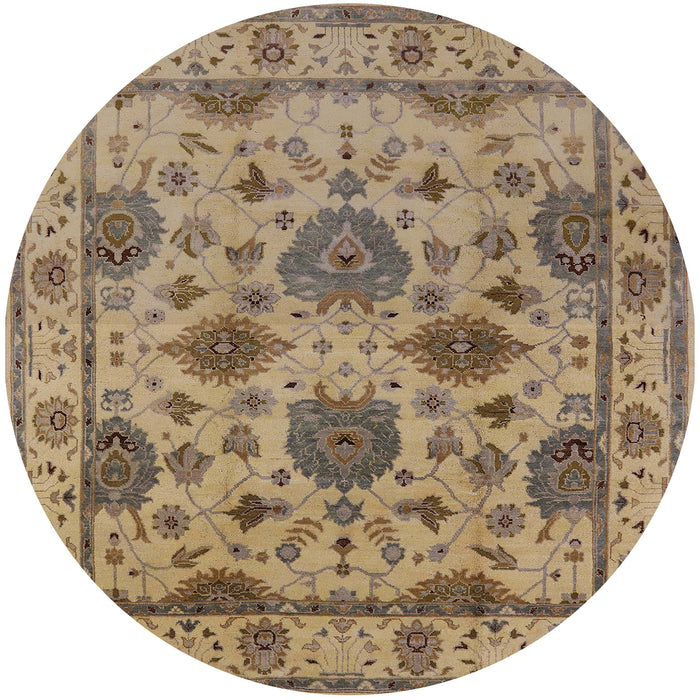 Round Machine Washable Industrial Modern Brown Rug, wshurb484