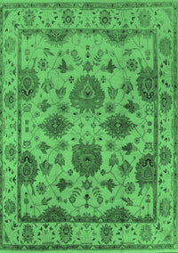 Oriental Emerald Green Traditional Rug, urb484emgrn