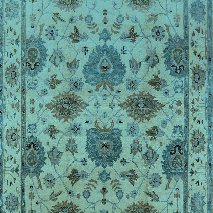 Oriental Light Blue Traditional Rug, urb484lblu