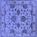 Square Oriental Blue Traditional Rug, urb484blu