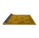 Sideview of Oriental Yellow Industrial Rug, urb485yw