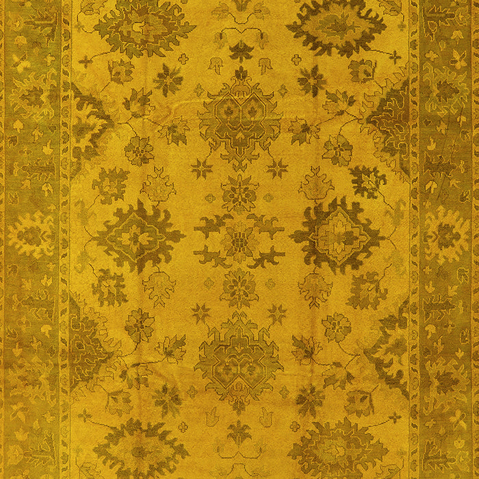 Oriental Yellow Industrial Rug, urb485yw
