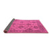 Sideview of Oriental Purple Industrial Rug, urb485pur