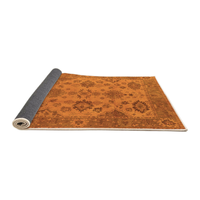 Sideview of Oriental Orange Industrial Rug, urb485org