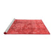 Industrial Red Washable Rugs