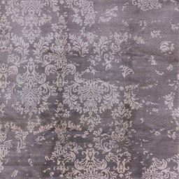 Square Mid-Century Modern Purple Oriental Rug, urb486