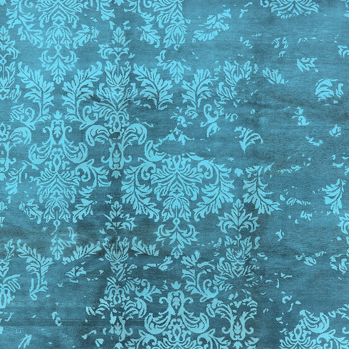 Square Oriental Light Blue Industrial Rug, urb486lblu