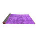 Sideview of Oriental Purple Industrial Rug, urb486pur