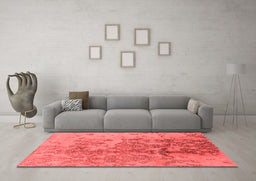 Industrial Red Washable Rugs