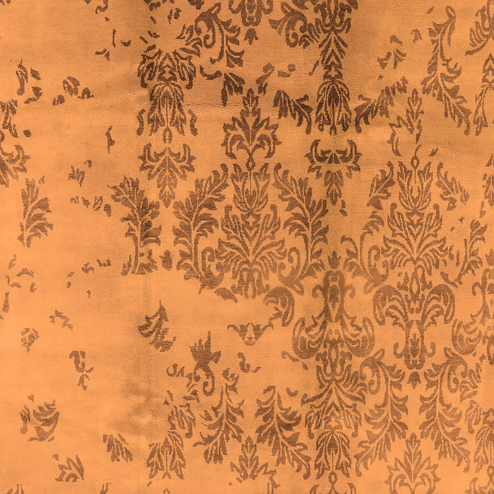 Machine Washable Oriental Orange Industrial Area Rugs, wshurb487org