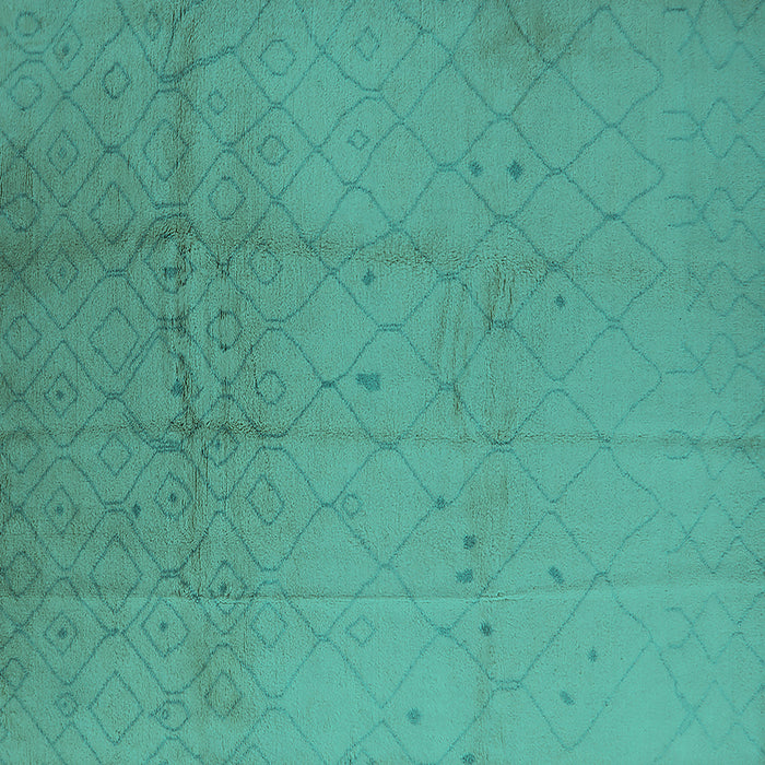 Square Solid Turquoise Modern Rug, urb488turq