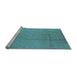 Sideview of Machine Washable Solid Light Blue Modern Rug, wshurb488lblu