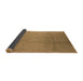 Sideview of Solid Brown Modern Rug, urb488brn