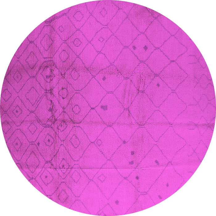 Round Solid Pink Modern Rug, urb488pnk