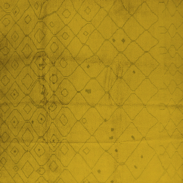 Square Solid Yellow Modern Rug, urb488yw