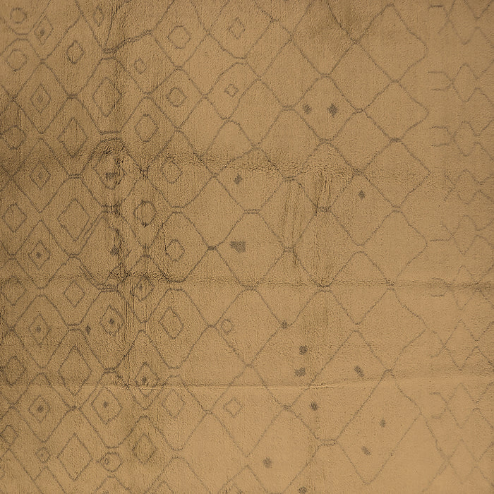 Square Machine Washable Solid Brown Modern Rug, wshurb488brn