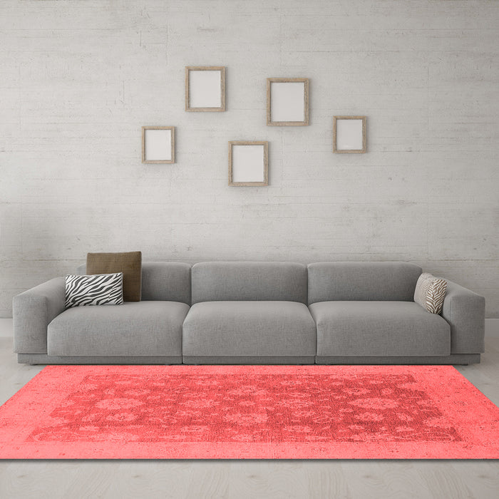 Traditional Red Washable Rugs