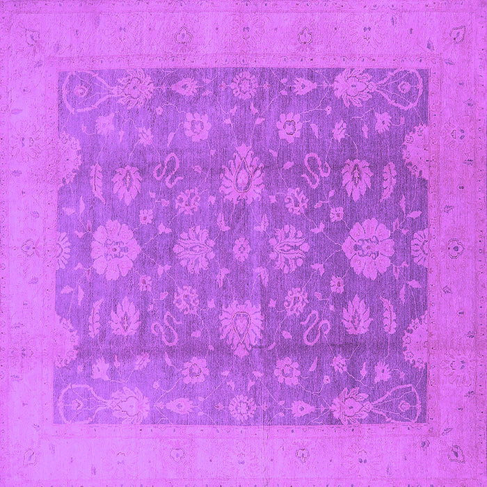 Square Oriental Purple Traditional Rug, urb489pur