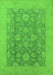 Oriental Green Traditional Rug, urb489grn