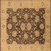 Square Oriental Brown Traditional Rug, urb490brn