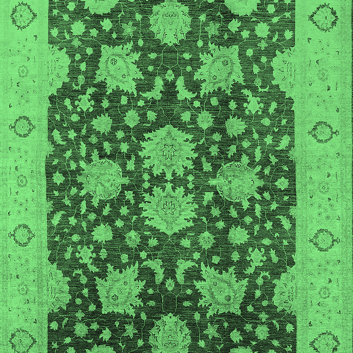 Oriental Emerald Green Traditional Rug, urb490emgrn