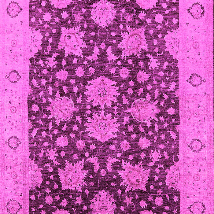 Machine Washable Oriental Pink Traditional Rug, wshurb490pnk