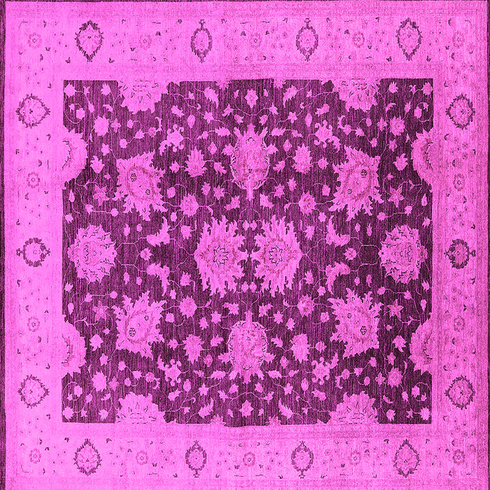 Square Oriental Pink Traditional Rug, urb490pnk