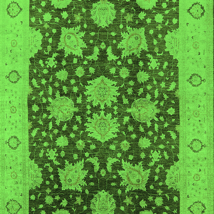 Oriental Green Traditional Rug, urb490grn