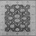 Square Oriental Gray Traditional Rug, urb490gry