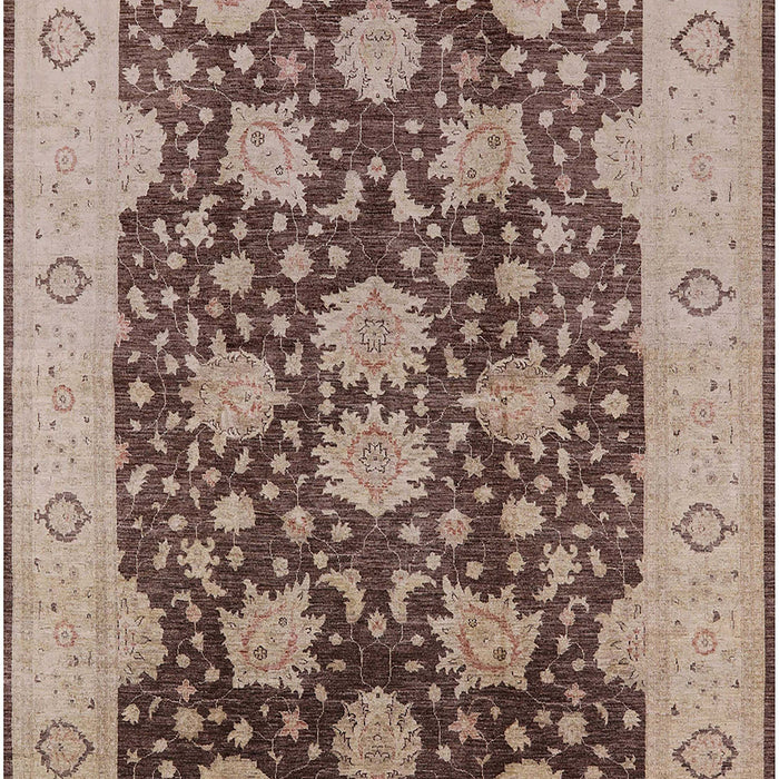 Mid-Century Modern Chestnut Brown Oriental Rug, urb490
