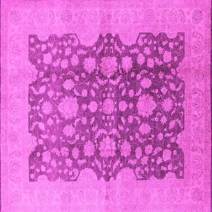 Square Oriental Pink Traditional Rug, urb491pnk