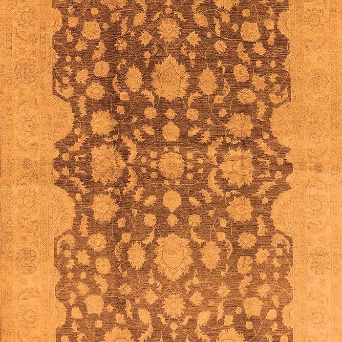 Machine Washable Oriental Orange Traditional Area Rugs, wshurb491org