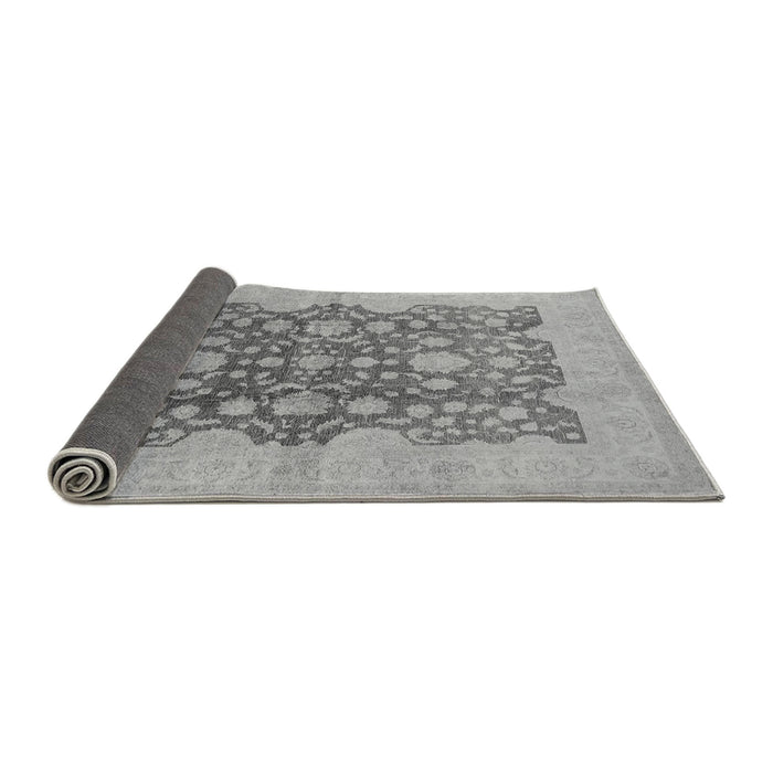 Sideview of Oriental Gray Traditional Rug, urb491gry