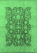 Oriental Emerald Green Traditional Rug, urb491emgrn