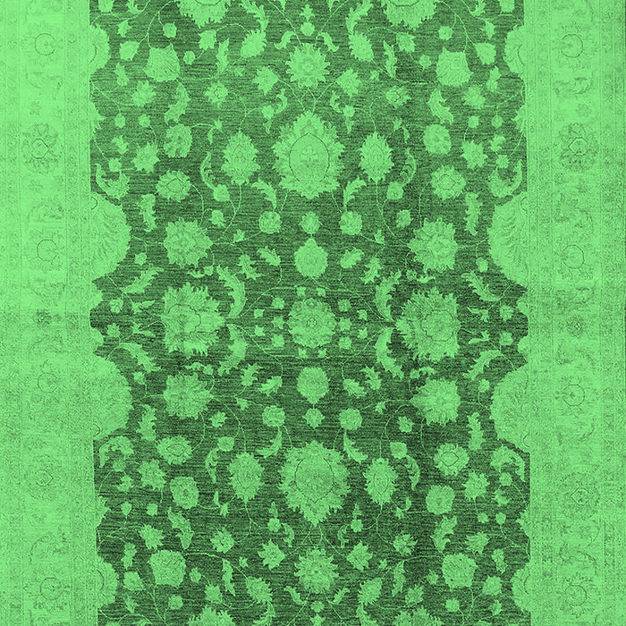 Oriental Emerald Green Traditional Rug, urb491emgrn