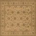 Square Oriental Brown Traditional Rug, urb492brn