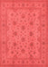 Oriental Red Traditional Area Rugs