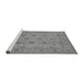 Sideview of Machine Washable Oriental Gray Traditional Rug, wshurb492gry